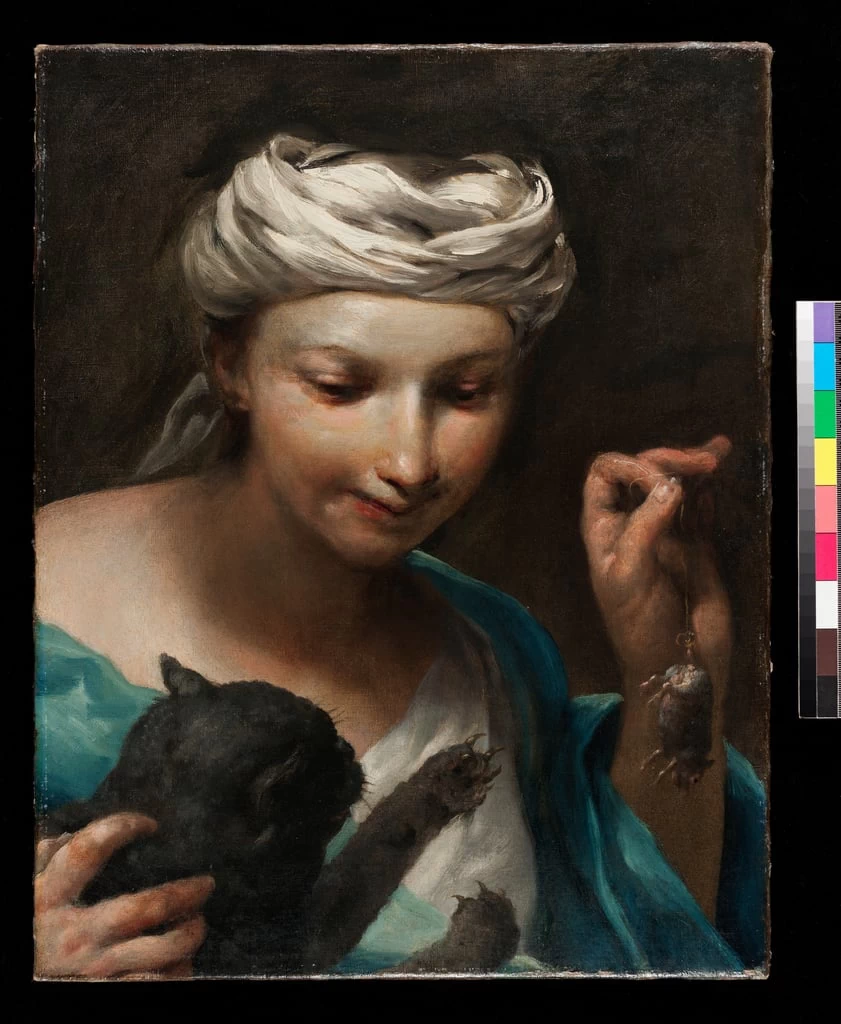 Ragazza con gatto - Fitzwilliam Museum, University of Cambridge